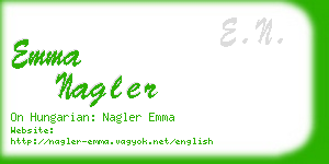emma nagler business card